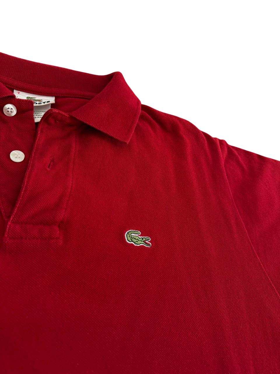 Lacoste Polo red (L)