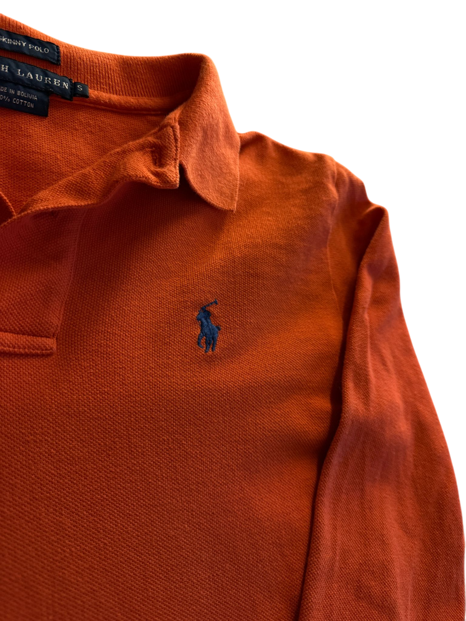Ralph Lauren Longsleeve Polo orange (S)
