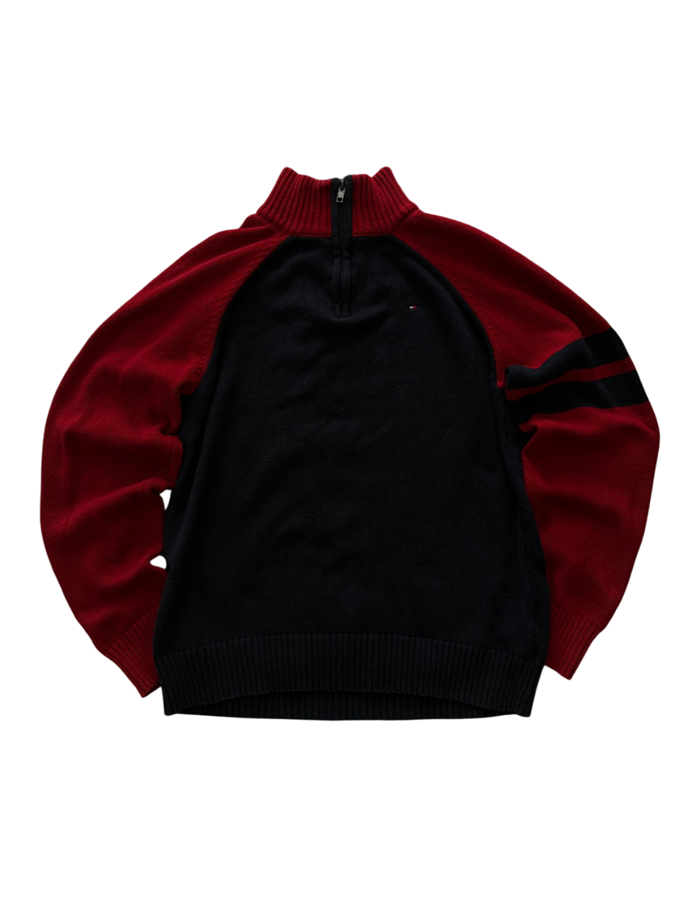Tommy Hilfiger half zip black/red (S)