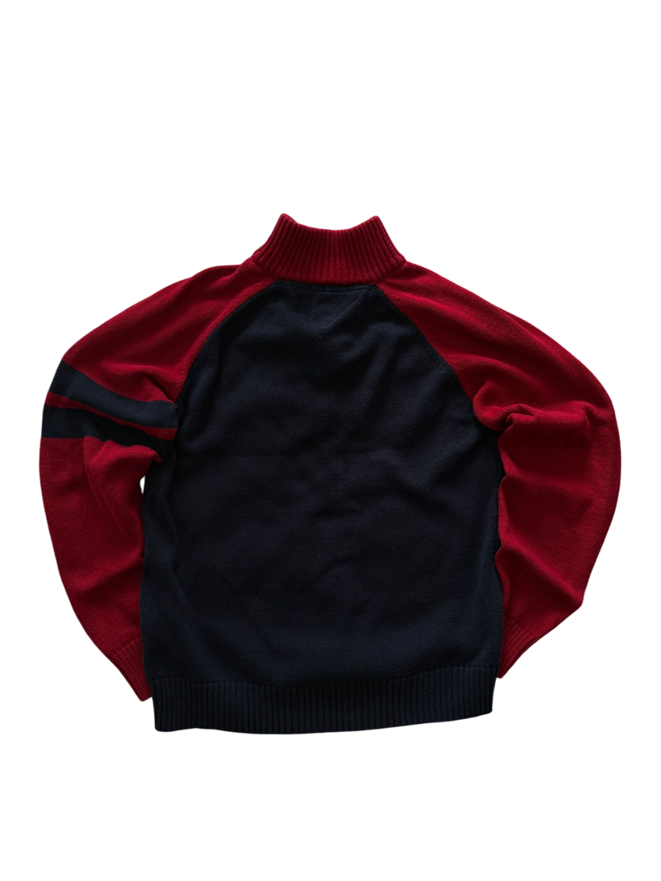 Tommy Hilfiger half zip black/red (S)
