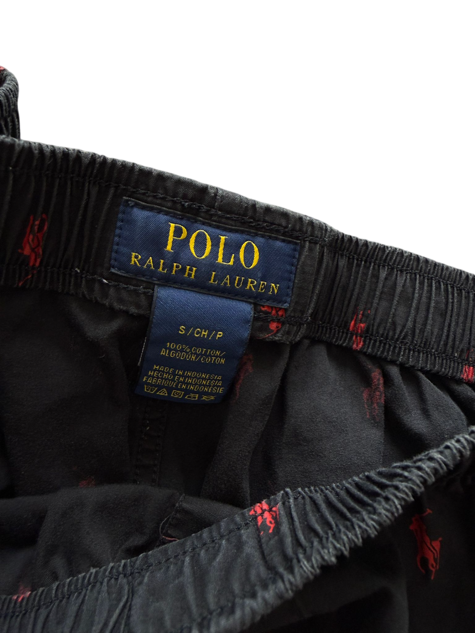 Ralph Lauren Pyjama black/red (S)