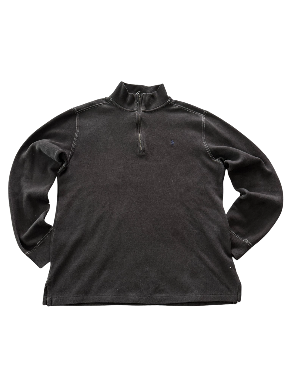 Ralph Lauren half zip black (S)