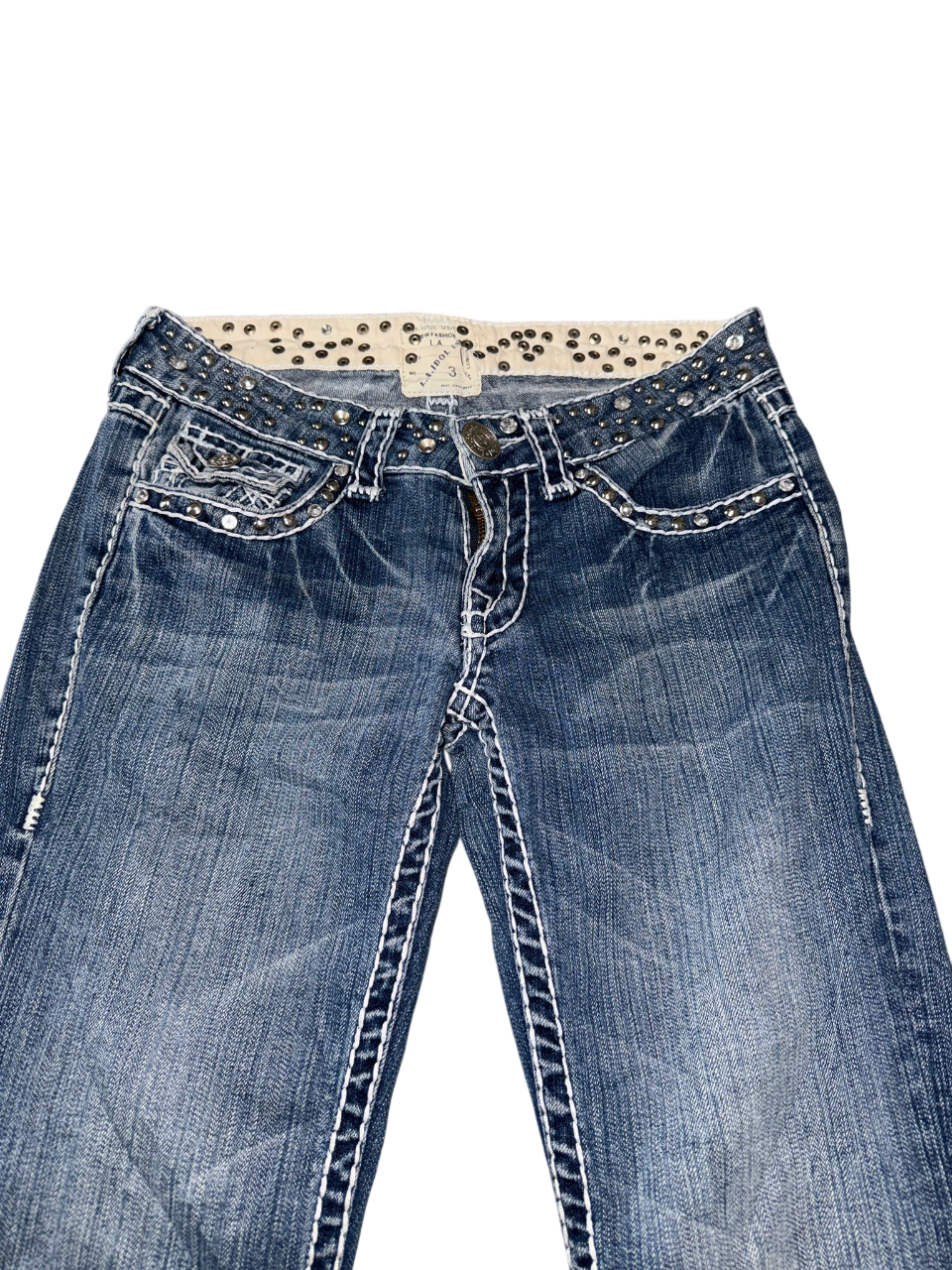 Flared Jeans backprint 04