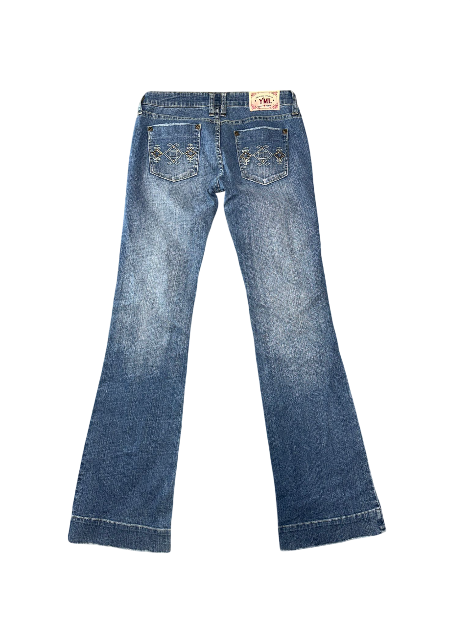 Flared Jeans backprint 05