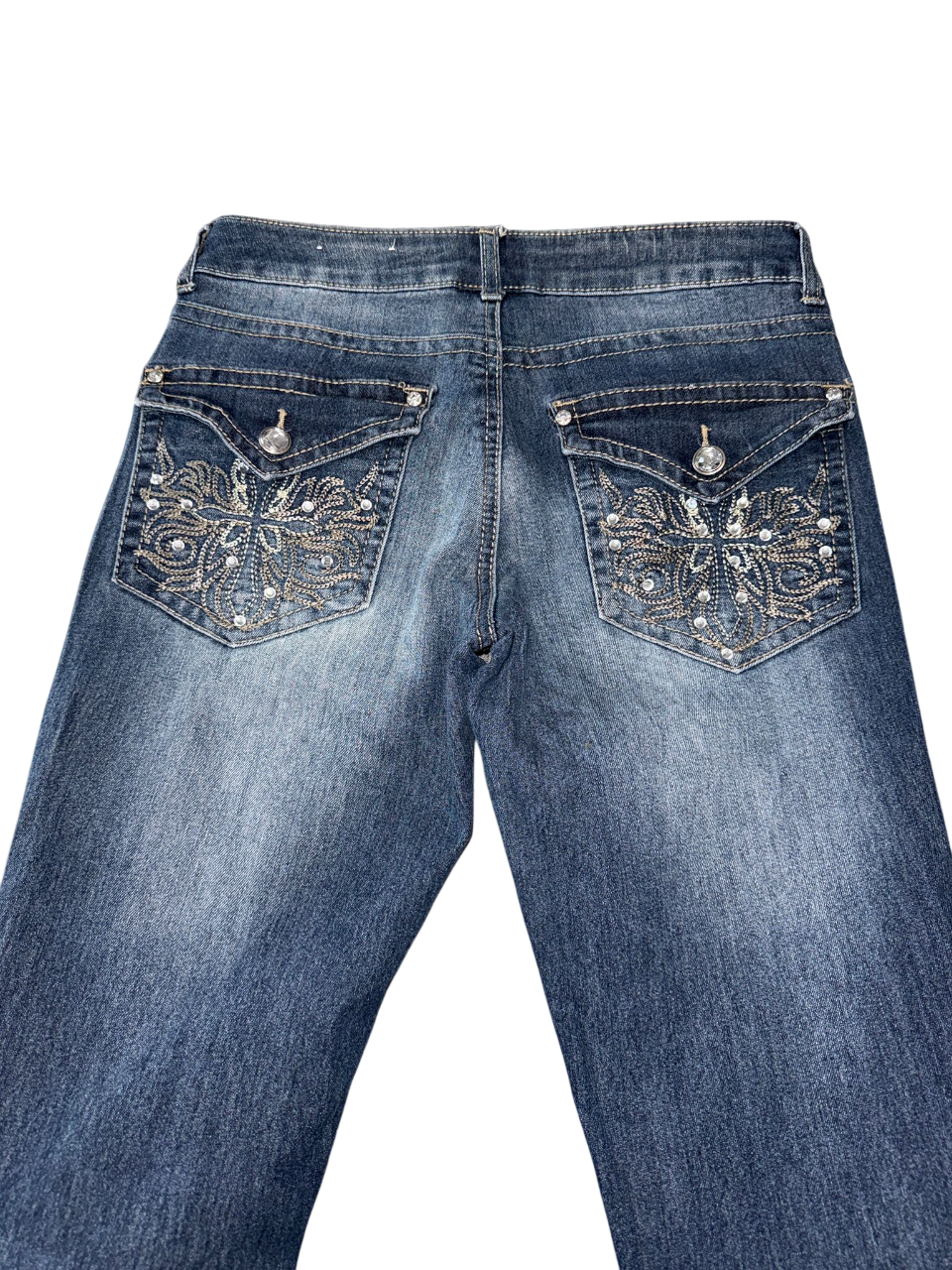 Flared Jeans backprint 010