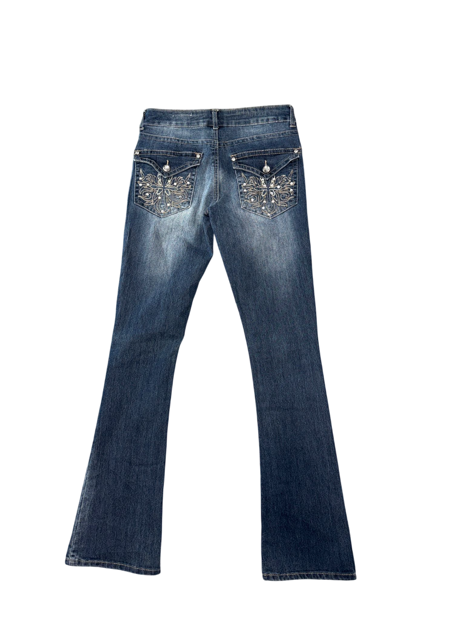 Flared Jeans backprint 010