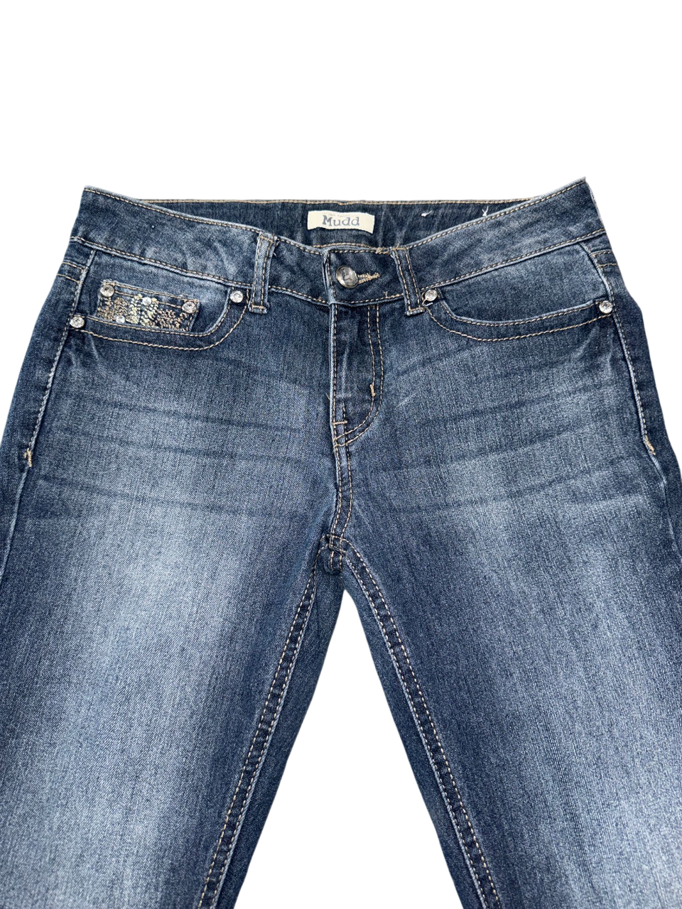 Flared Jeans backprint 010