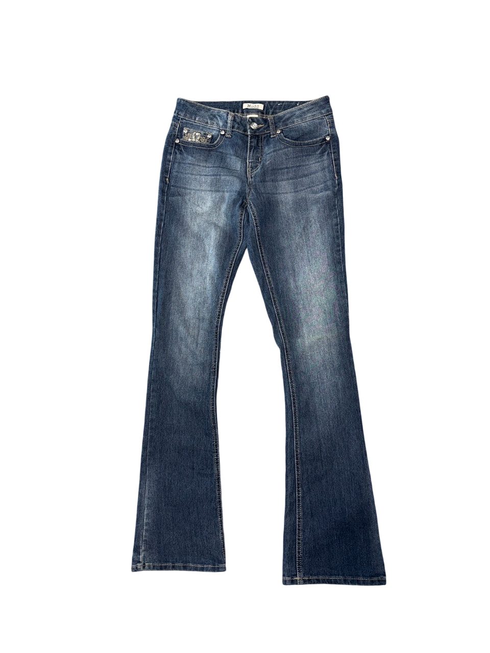 Flared Jeans backprint 010