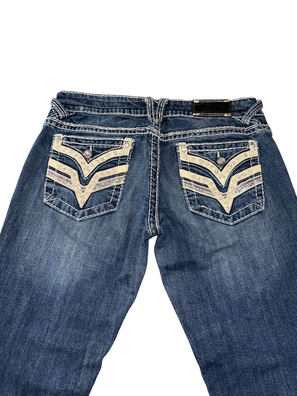 Flared Jeans backprint 014