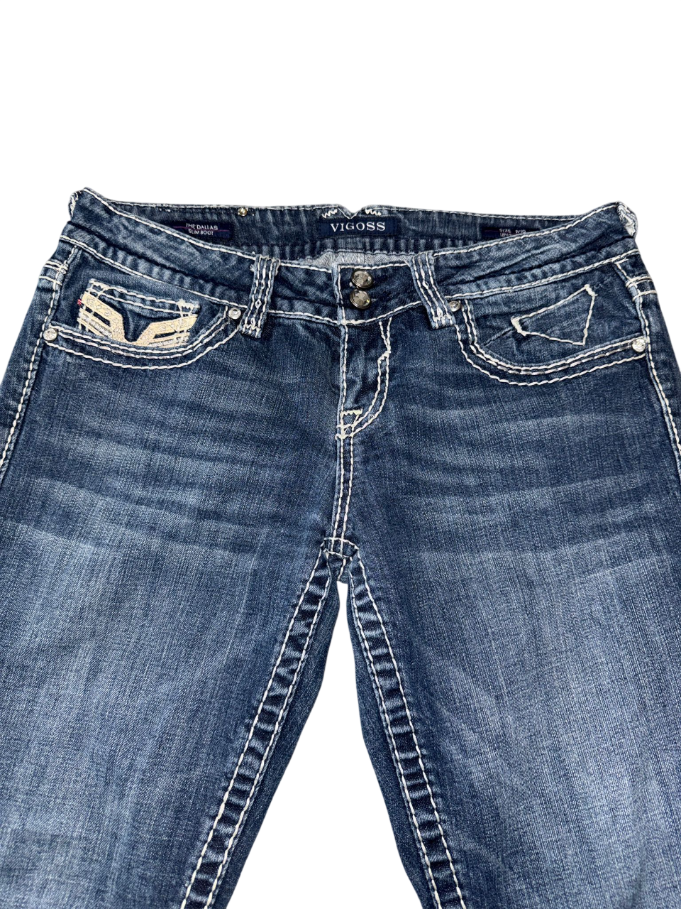 Flared Jeans backprint 014