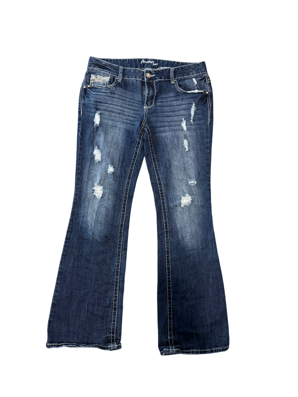 Flared Jeans backprint 016