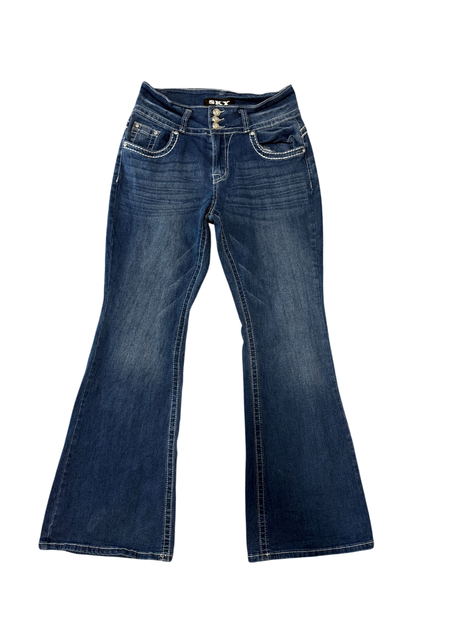 Flared Jeans backprint 017