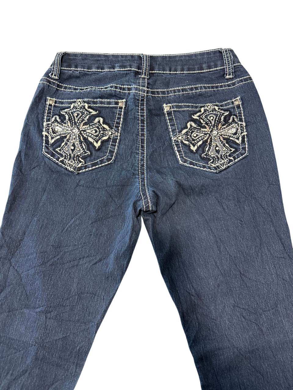 Flared Jeans backprint 018