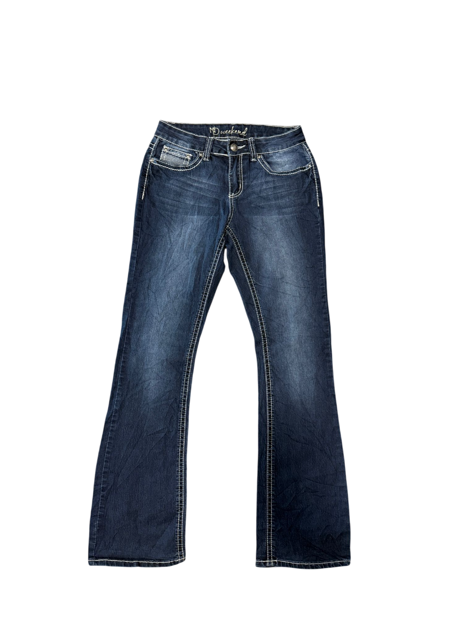 Flared Jeans backprint 018