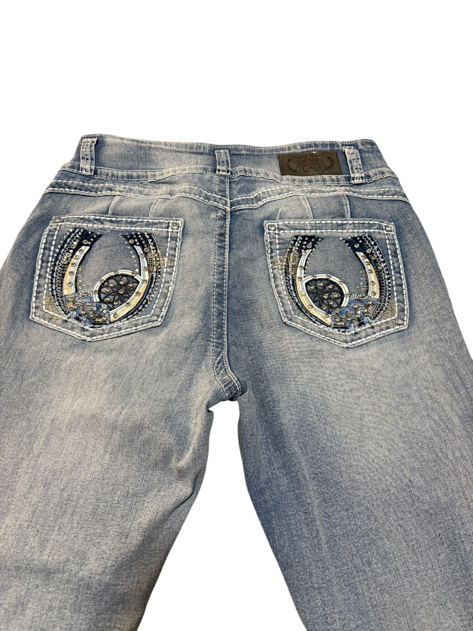 Flared Jeans backprint 020