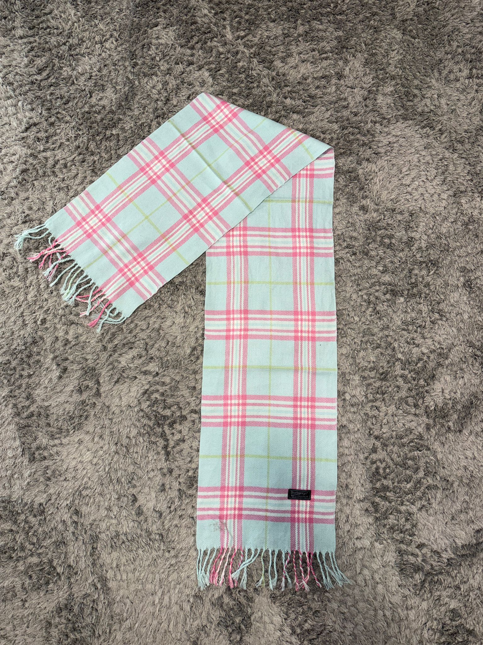Burberry Schal hellblau/pink
