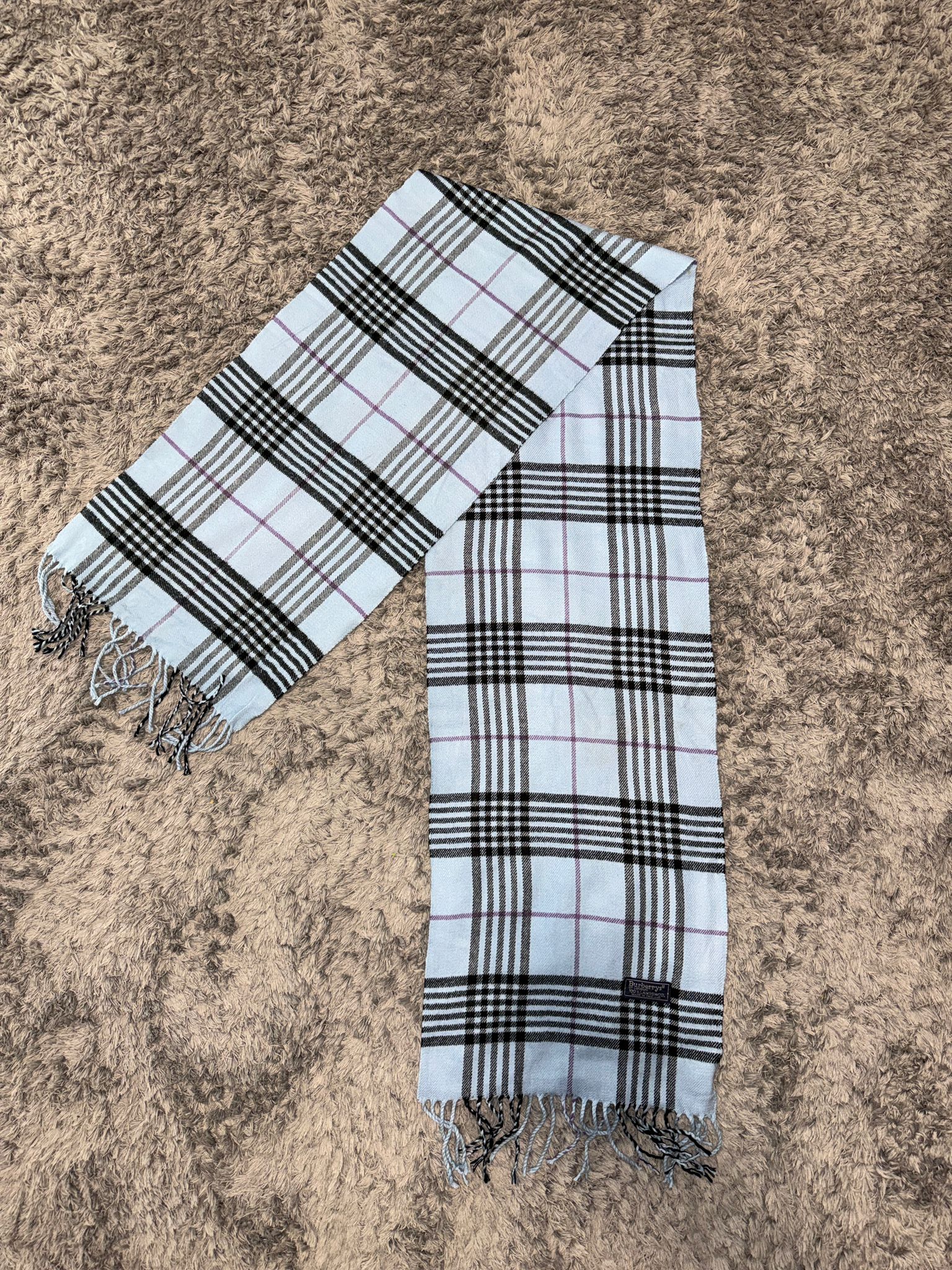 Burberry Schal hell blau