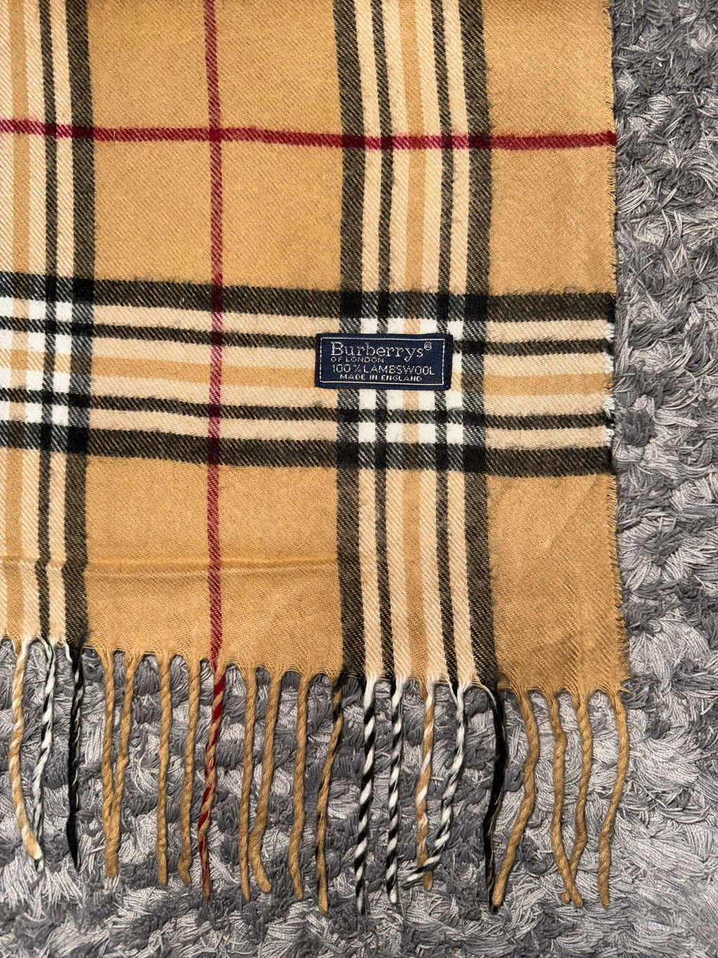 Burbbery Schal beige 02