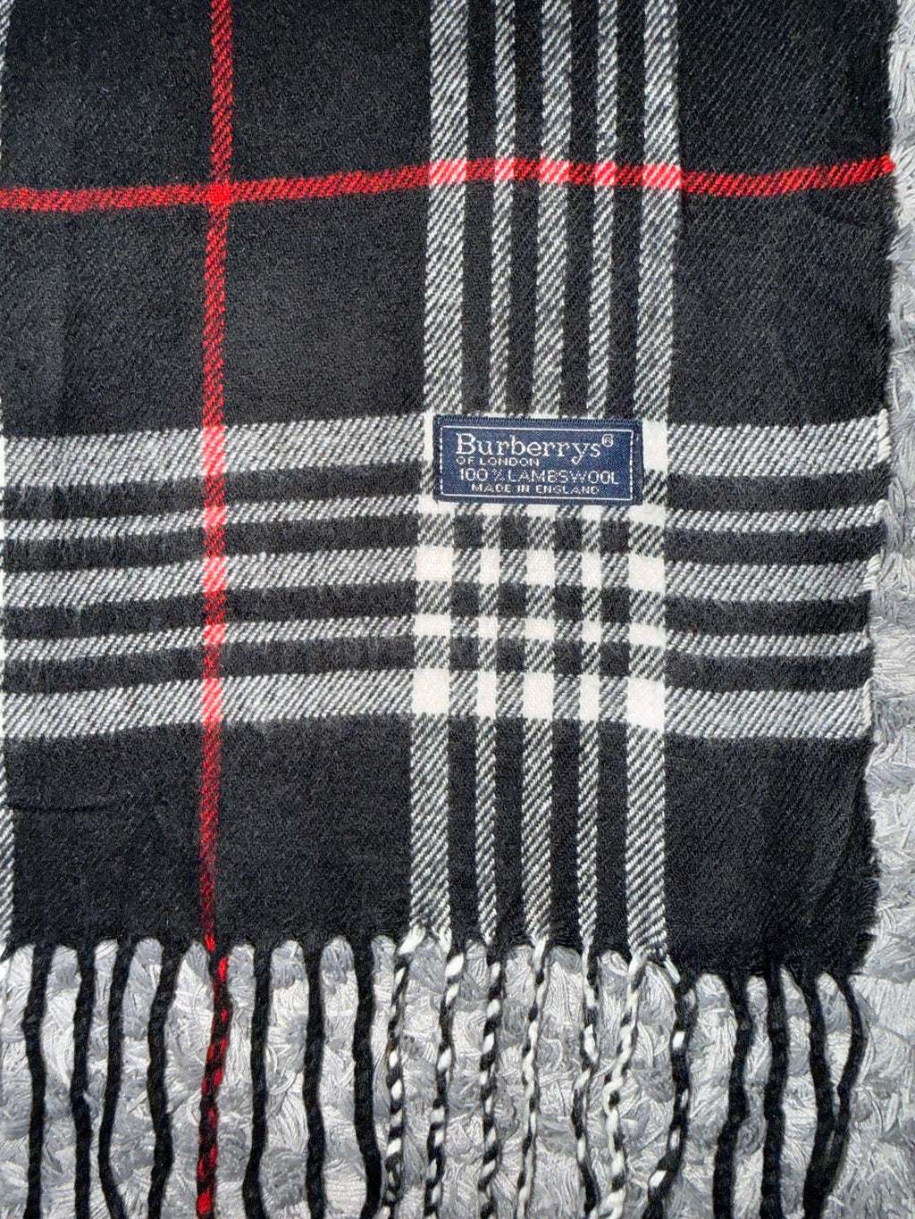 Burberry Schal schwarz 01