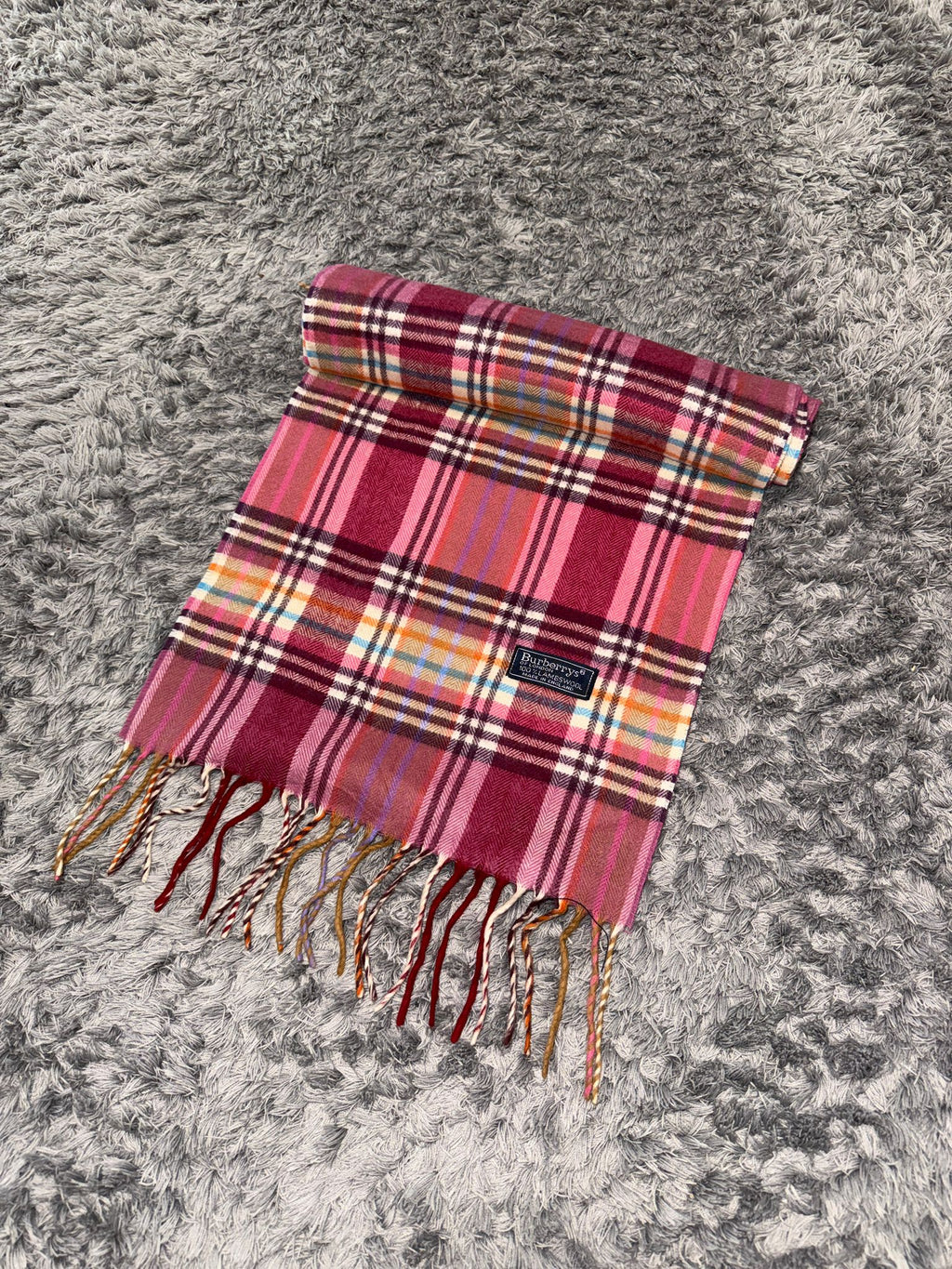 Burberry Schal hell rot