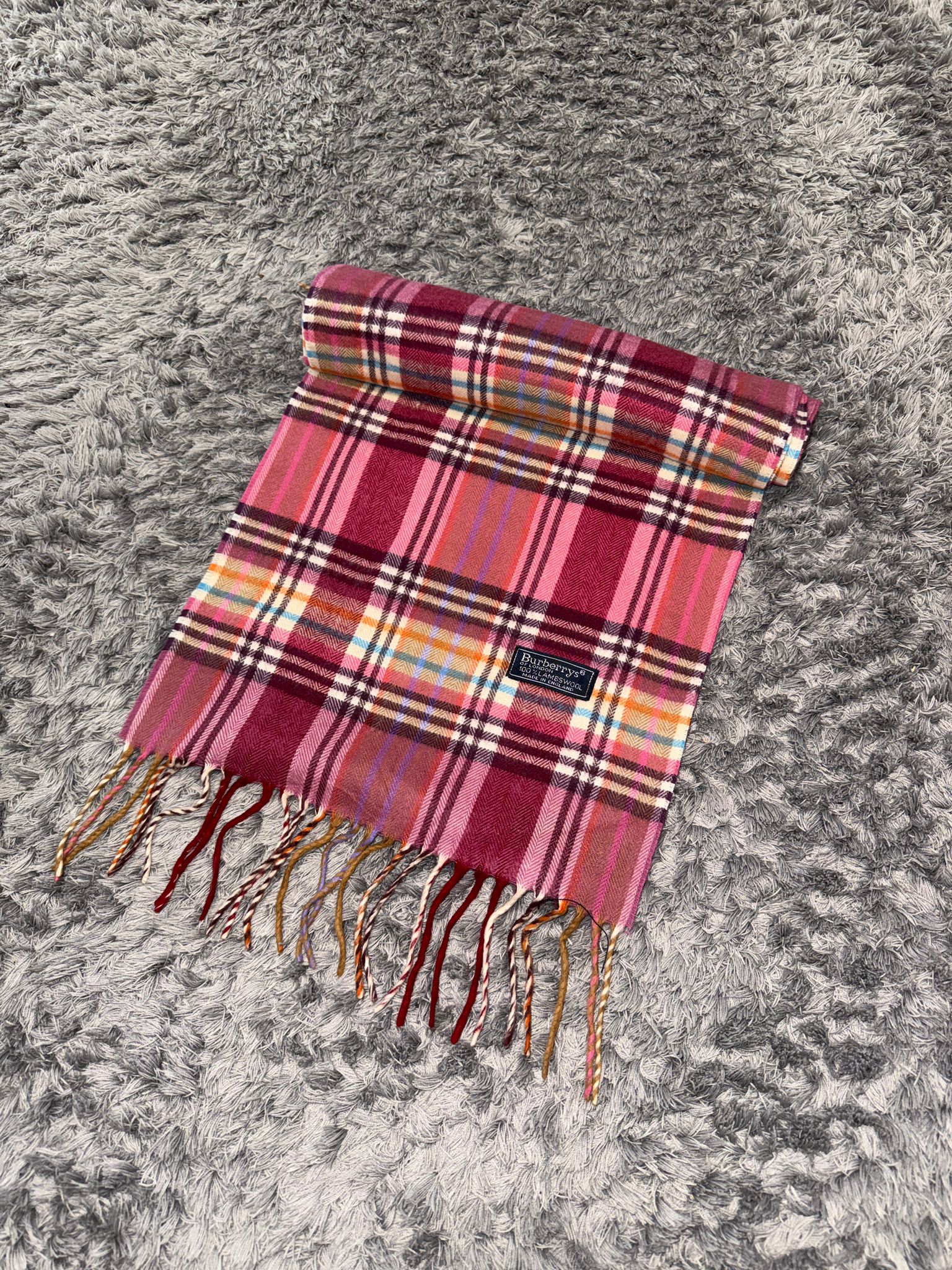 Burberry Schal hell rot