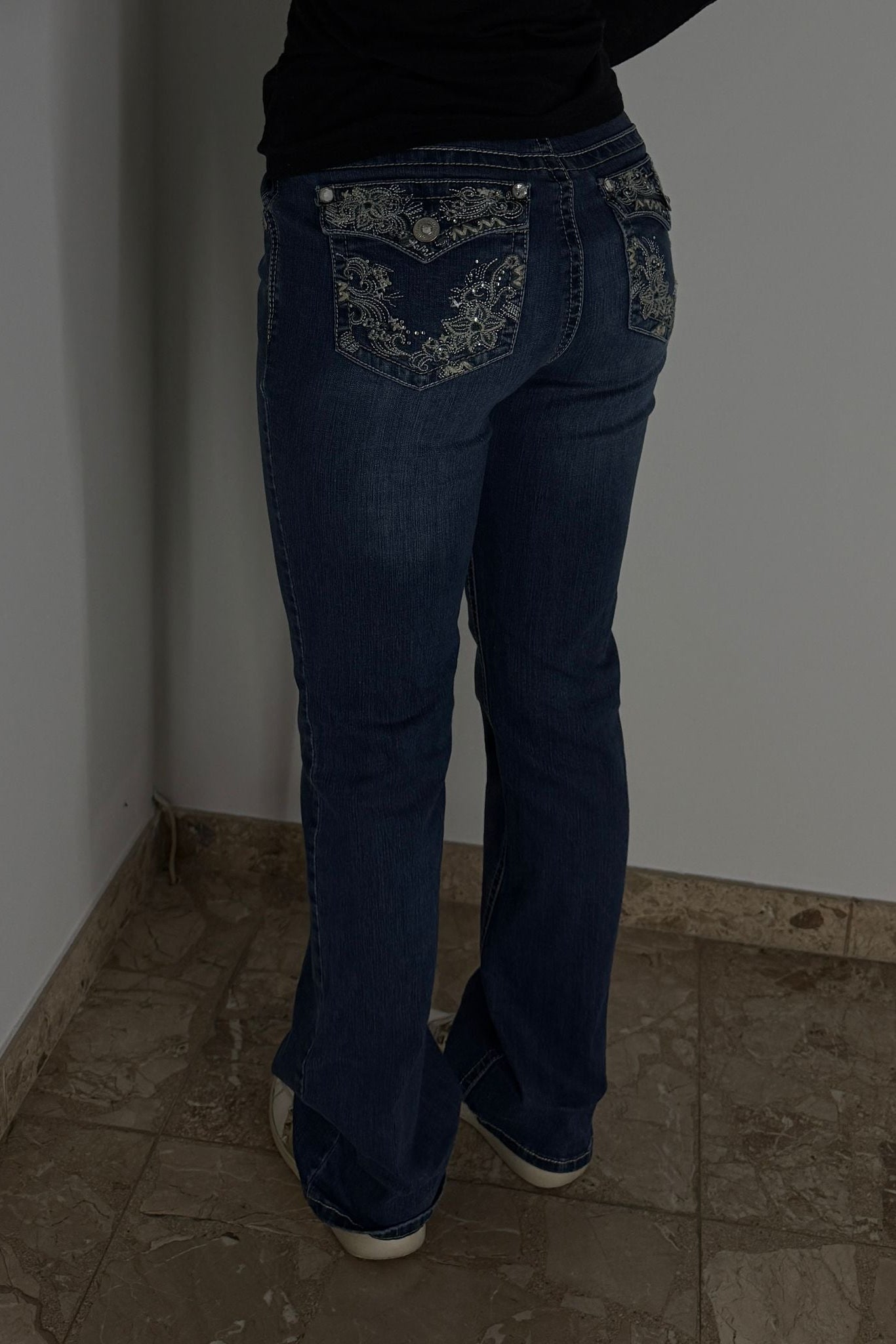 Flared Jeans backprint 06