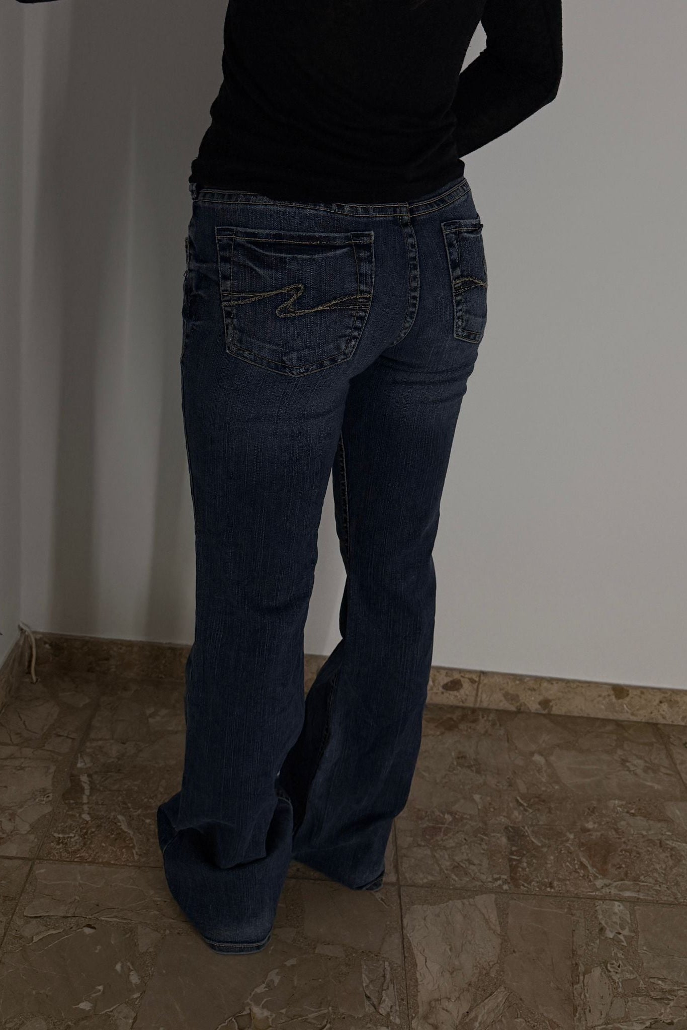 Flared Jeans backprint 013