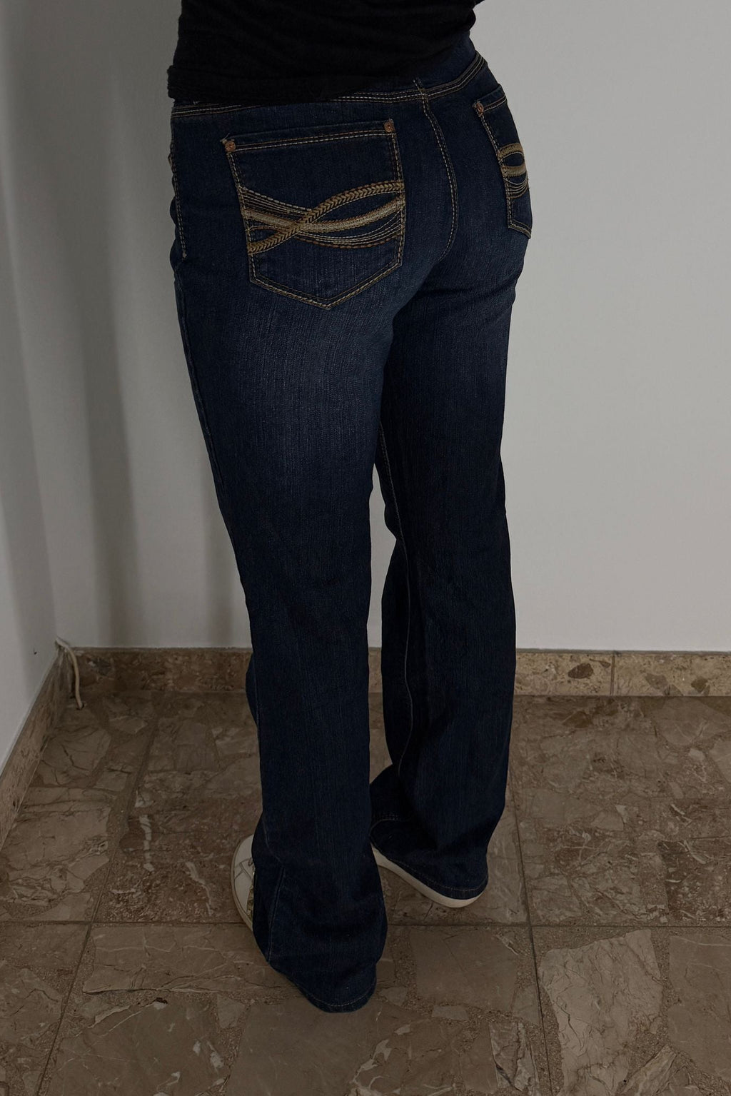 Flared Jeans backprint 07