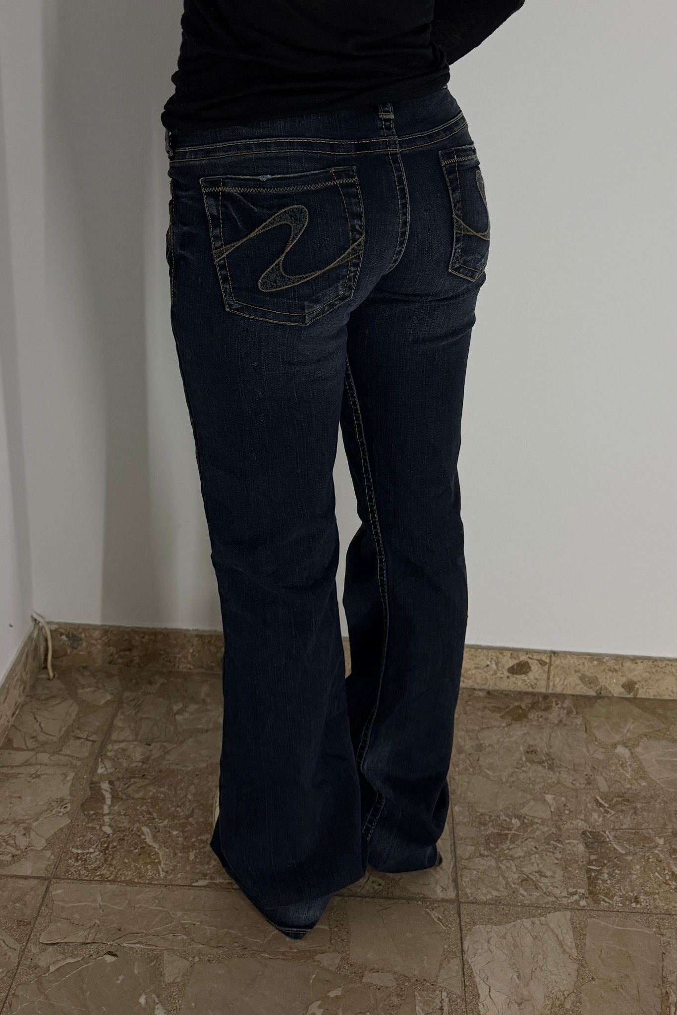 Flared Jeans backprint 09