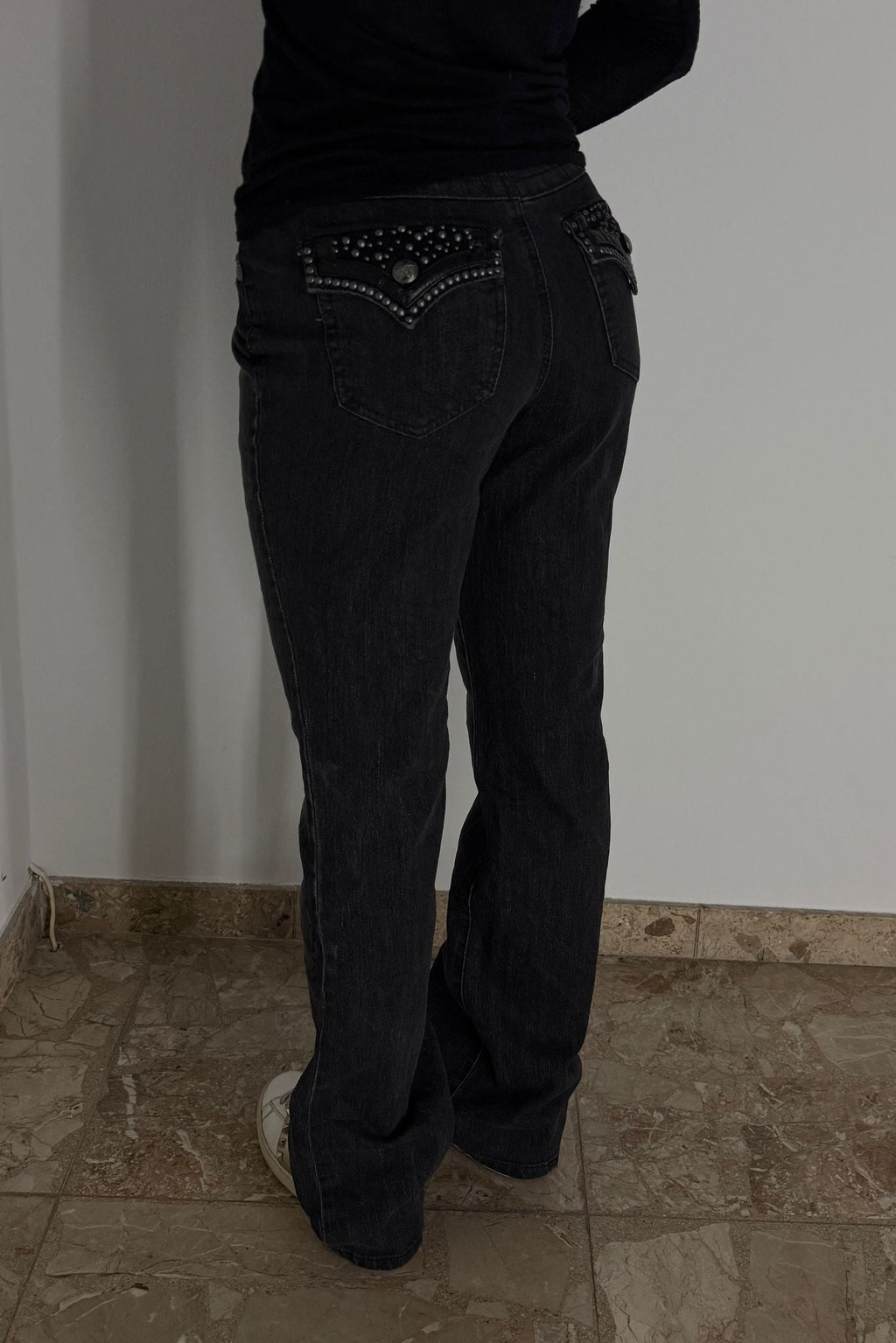 Flared Jeans backprint 02